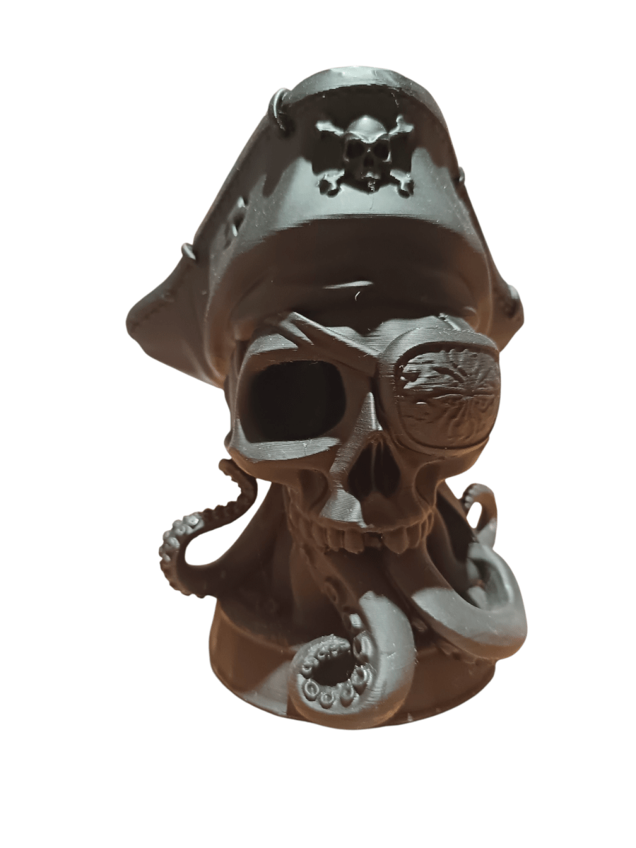 Black Pirate Skull/Octopus shelf Decor Figurine PLA The Imagination Shop