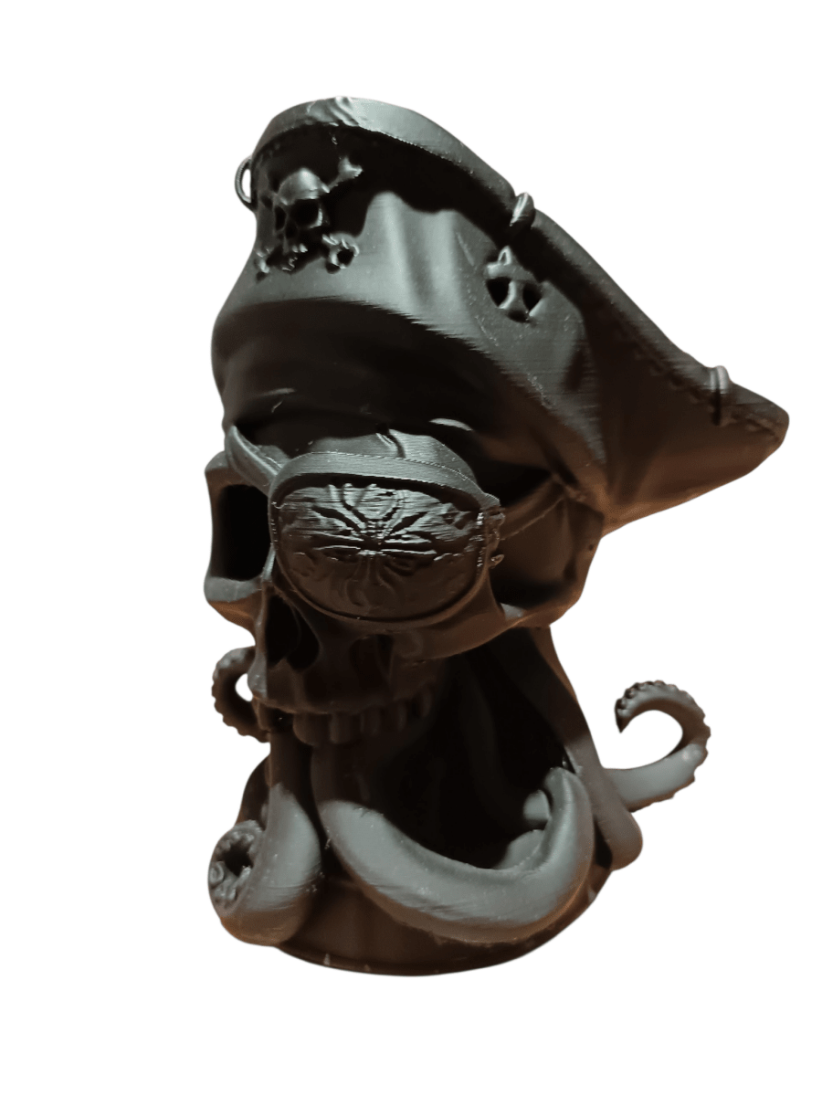 Black Pirate Skull/Octopus shelf Decor Figurine PLA The Imagination Shop
