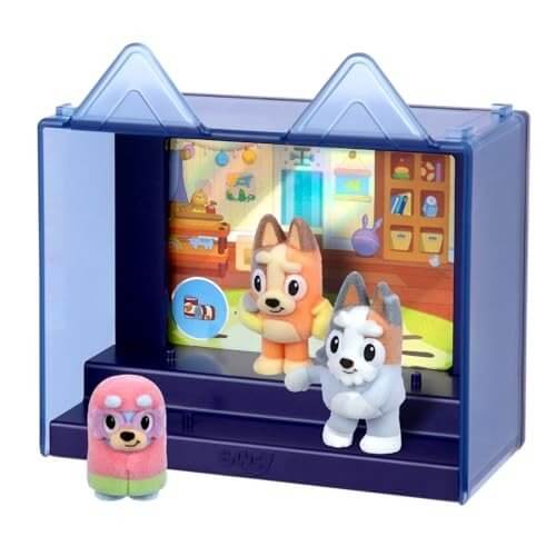 Bluey Fuzzies Episode Pack Grannies 3 Figures and Case Bluey