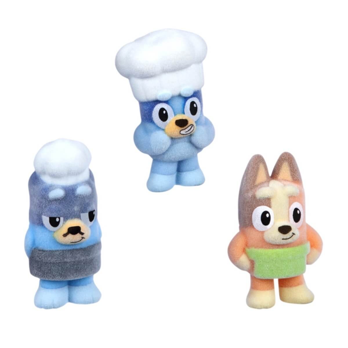 Bluey Fuzzies Episode Pack Pavlova with 3 Figures and Case Bluey