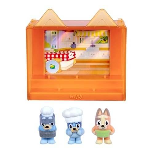Bluey Fuzzies Episode Pack Pavlova with 3 Figures and Case Default Title Bluey