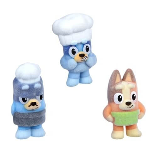 Bluey Fuzzies Episode Pack Pavlova with 3 Figures and Case Bluey