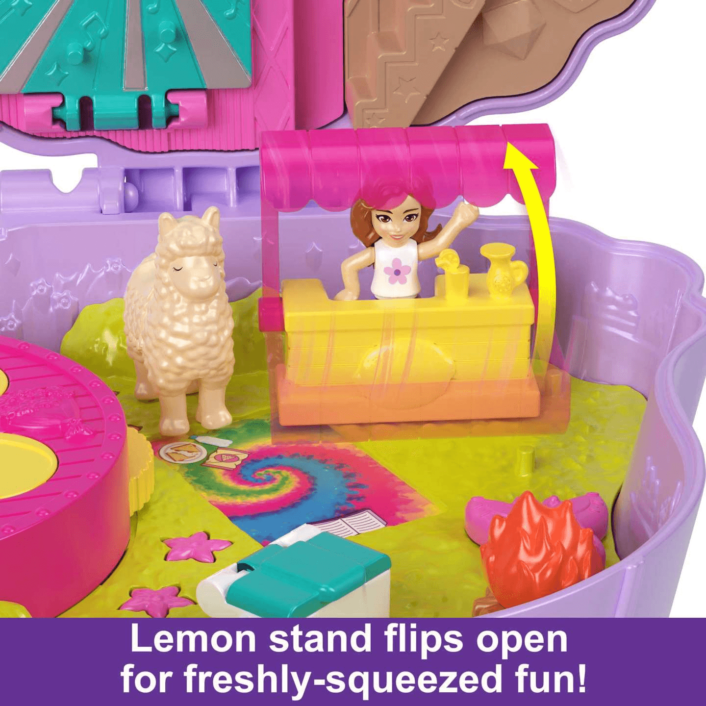 Polly Pocket - Camp Adventure Llama Compact Mattel