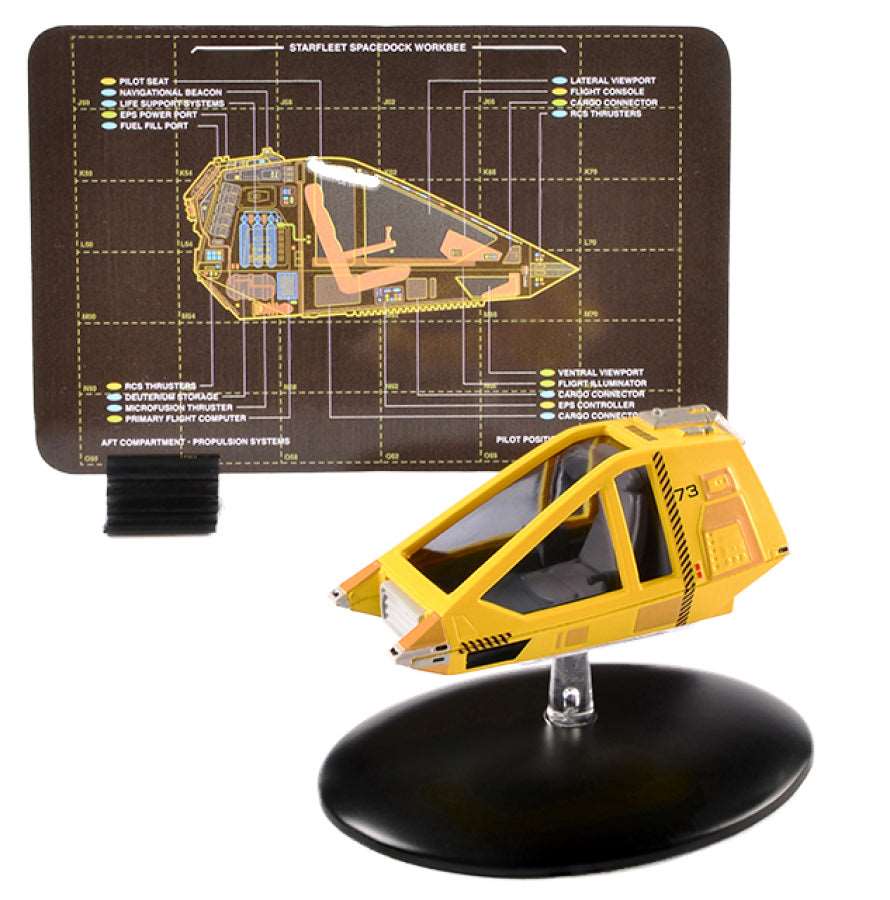 #12 Spacedock Workbee Shuttlecraft Model Diecast Ship (Eaglemoss / Star Trek) Real Merch
