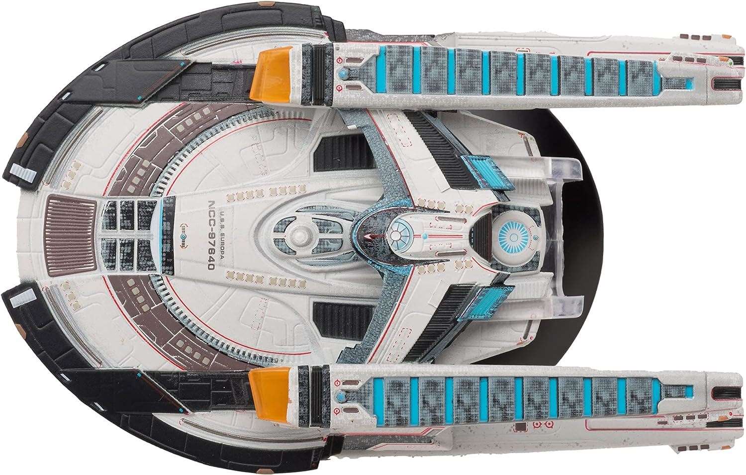 #09 U.S.S. Europa NCC-97640 Europa-Class Battle Cruiser Diecast Model Ship STO (Star Trek / Eaglemoss) Real Merch
