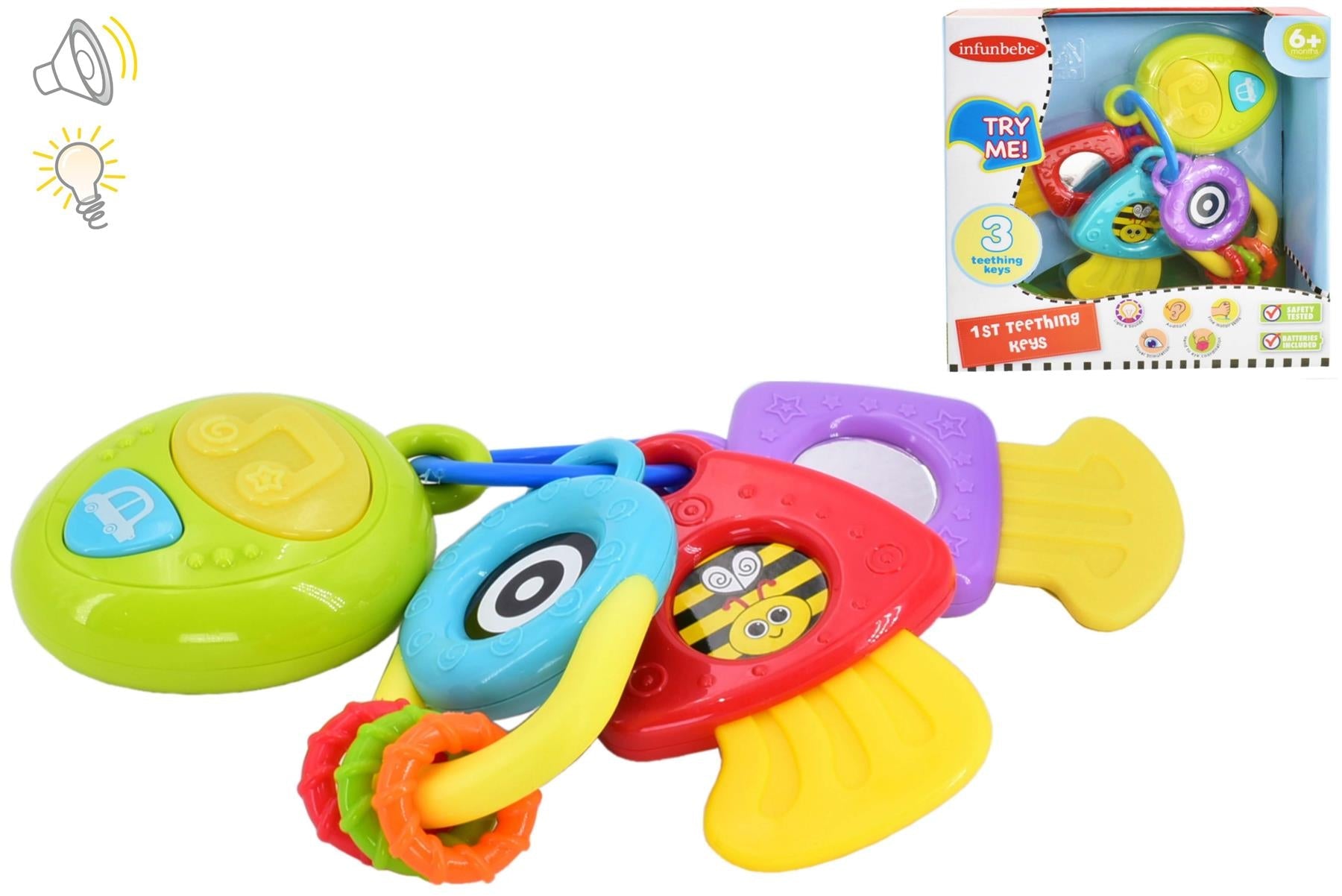 My 1st Teething Keys Soothing Baby Sensory Toy Curious Minds
