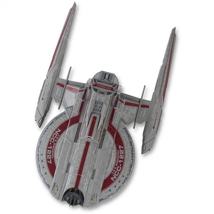 #22 U.S.S. Shenzhou NCC-1227 XL EDITION Discovery Starship Model Diecast Ship (Eaglemoss / Star Trek) Real Merch