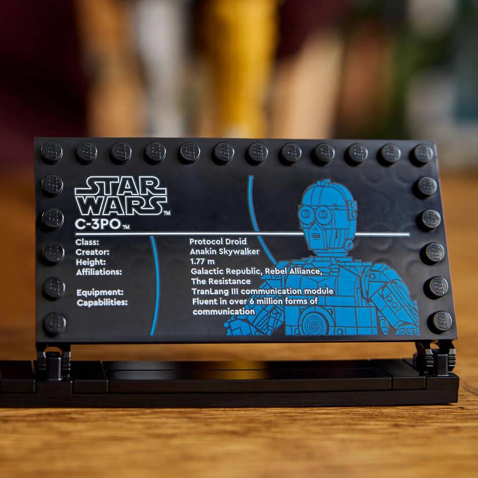 Lego Star Wars 75398 C-3PO Model 25th Anniversary Set for Ages 18 & Up Curious Minds