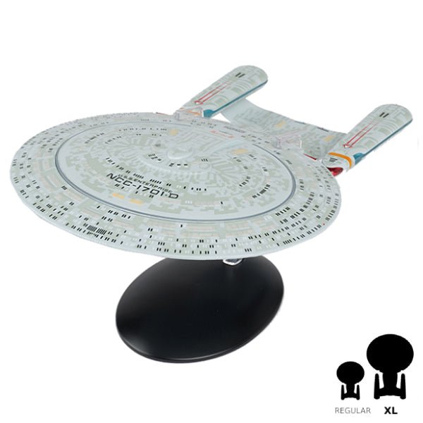 #02 U.S.S. Enterprise NCC-1701-D (Galaxy-class) XL EDITION Die-cast Model Ship (Eaglemoss / Star Trek) Real Merch