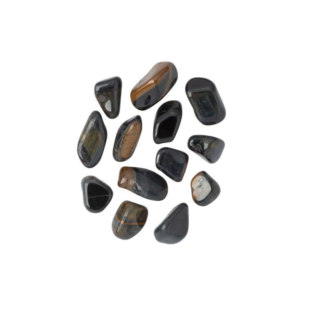 Dark Blue Tiger Eye Tumblestone Collectible Precious Stone Curious Minds