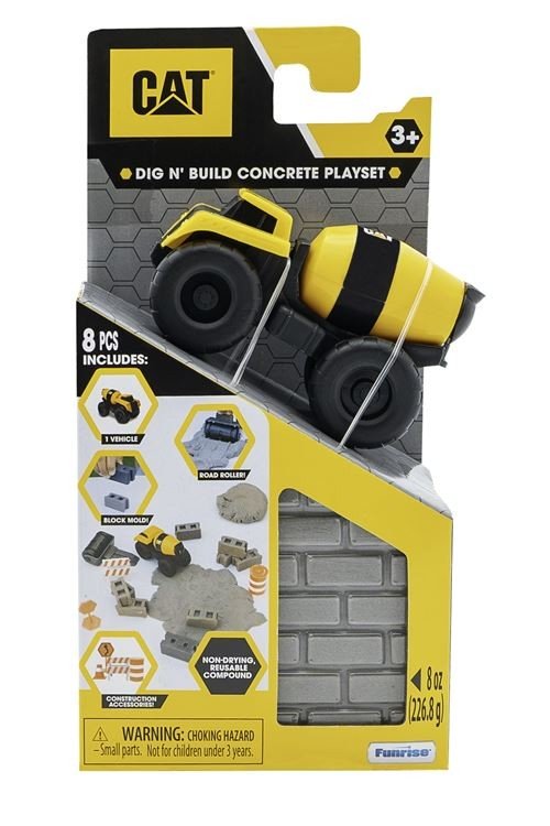 CAT Dig N' Build Concrete Playset Vehicle Default Title CAT