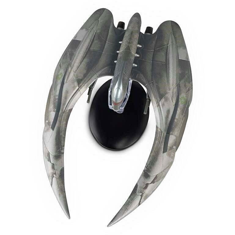 #02 Modern Cylon Raider (2004 Series) Model Diecast Ship (Eaglemoss / Battlestar Galactica) Real Merch