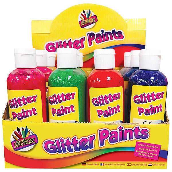 Children's 200ml Glitter Craft Paint Bottle in Assorted Colours - The Imagination ShopArts & Crafts > Painting > Paint Bottles