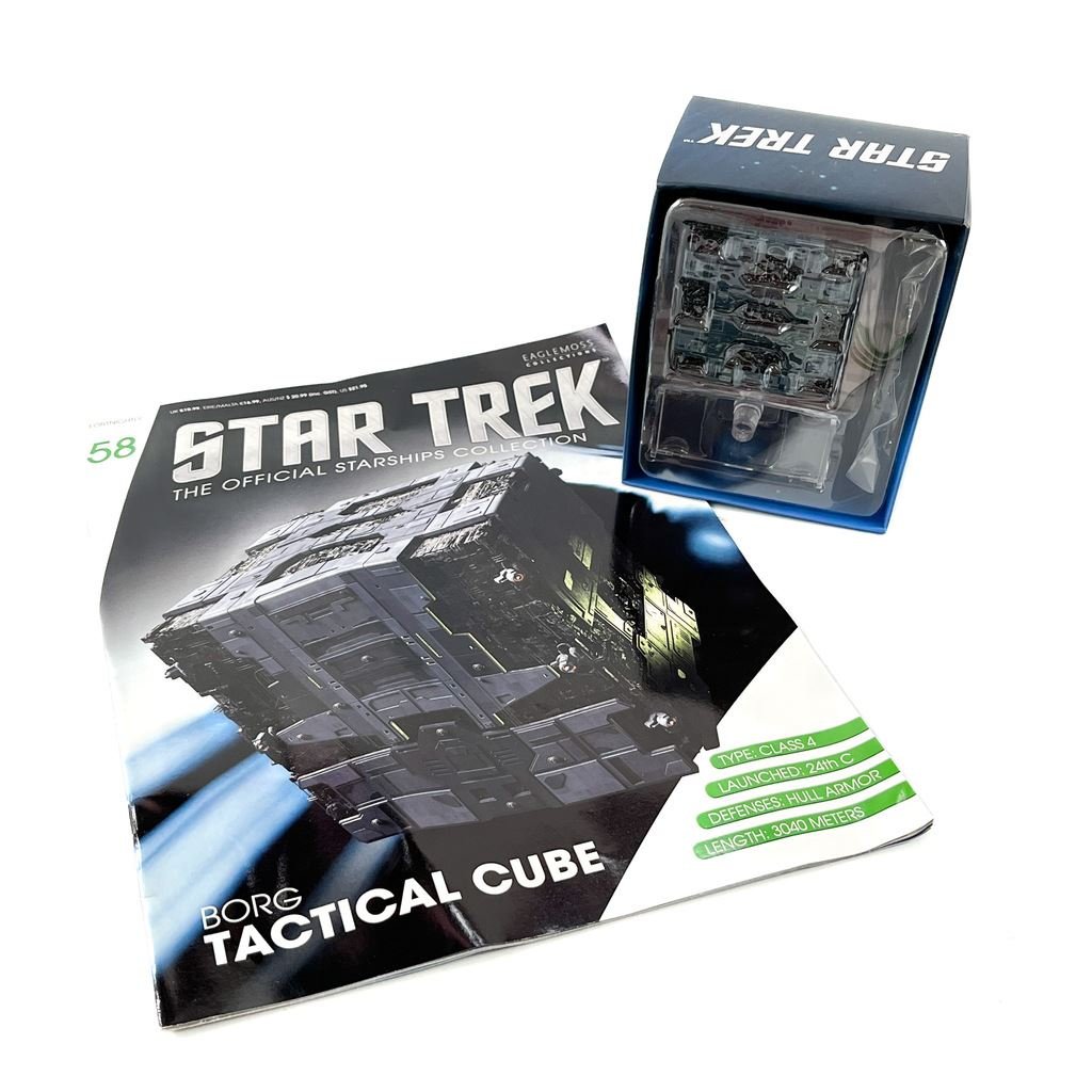 #58 Borg Tactical Cube Model Die Cast Ship (Eaglemoss / Star Trek) Real Merch