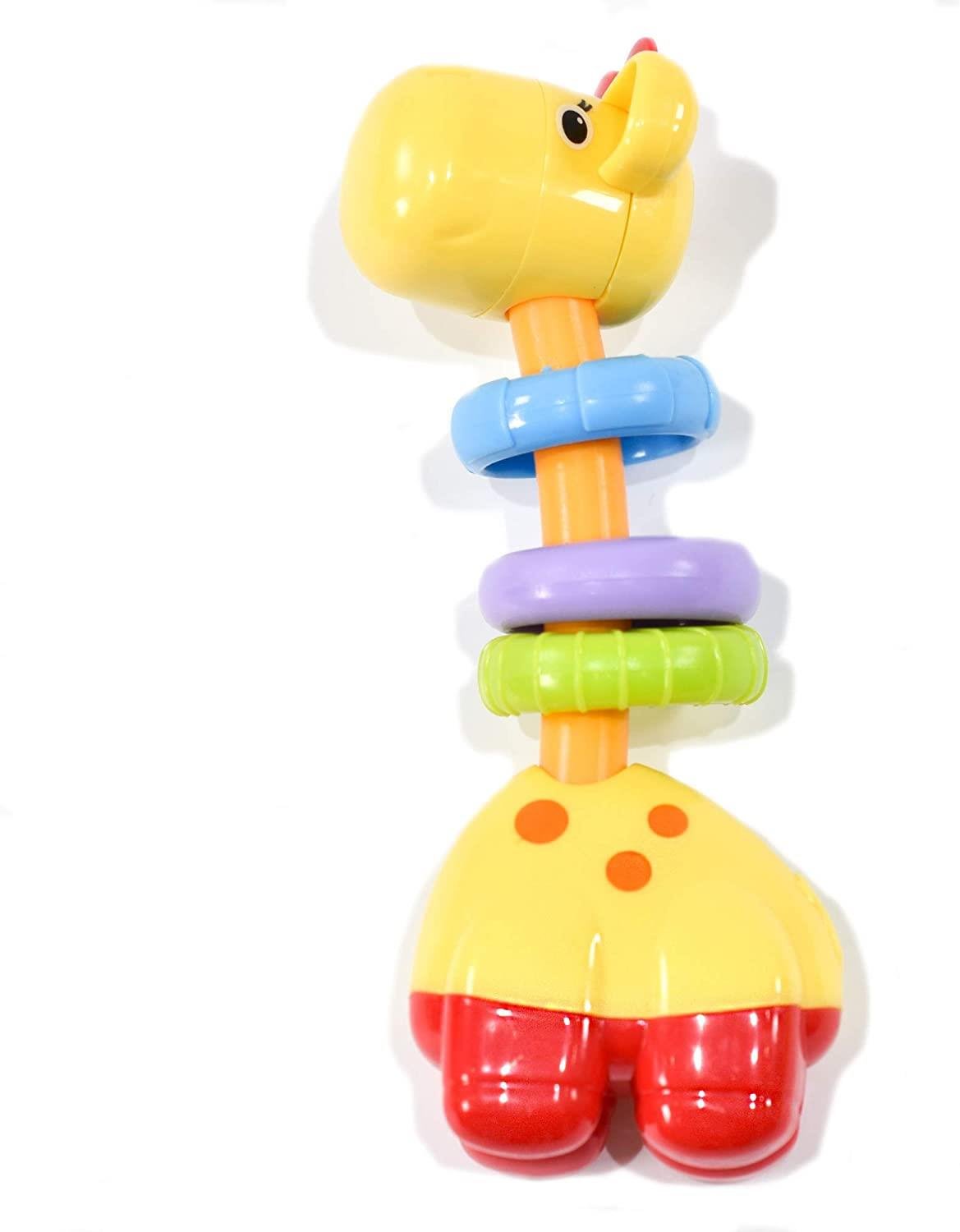 Baby's Soothing Sensory Giraffe Ring Teether Toy Curious Minds