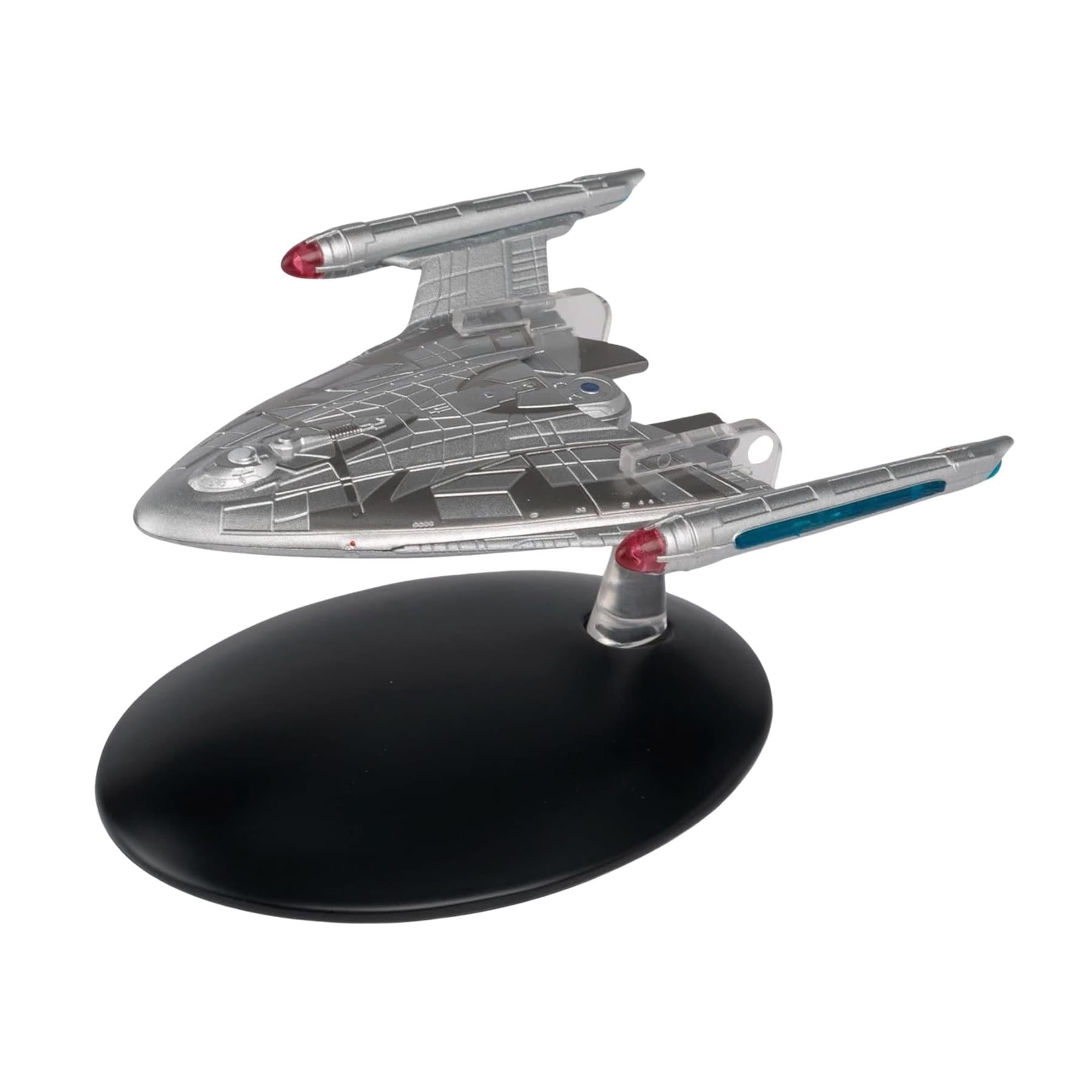 #82 United Earth Starfleet Warp Delta Model Diecast Ship Window Box (Eaglemoss / Star Trek) Real Merch