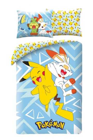 Pokémon Single Duvet Set (Vers 4) 140cm x 200cm Helantex