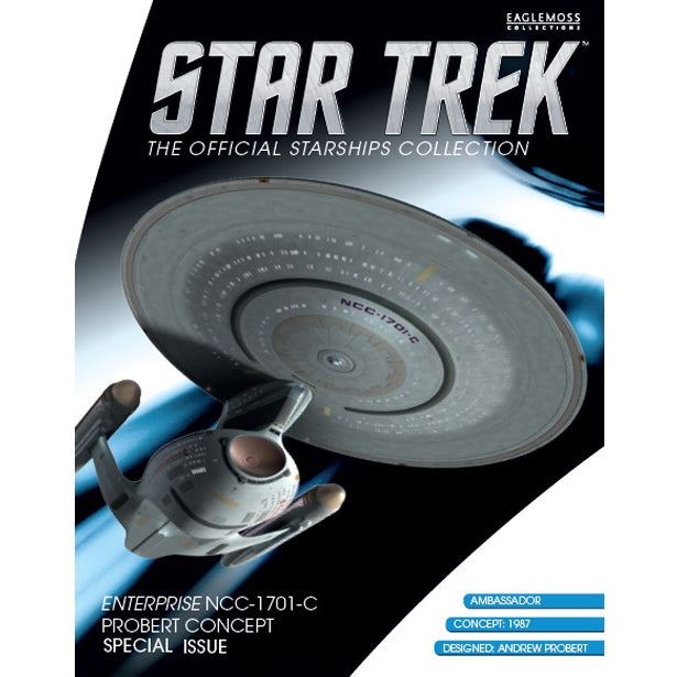 #07 U.S.S. Enterprise NCC-1701-C (Probert Concept) Model Die Cast Ship SPECIAL ISSUE (Eaglemoss / Star Trek) Real Merch