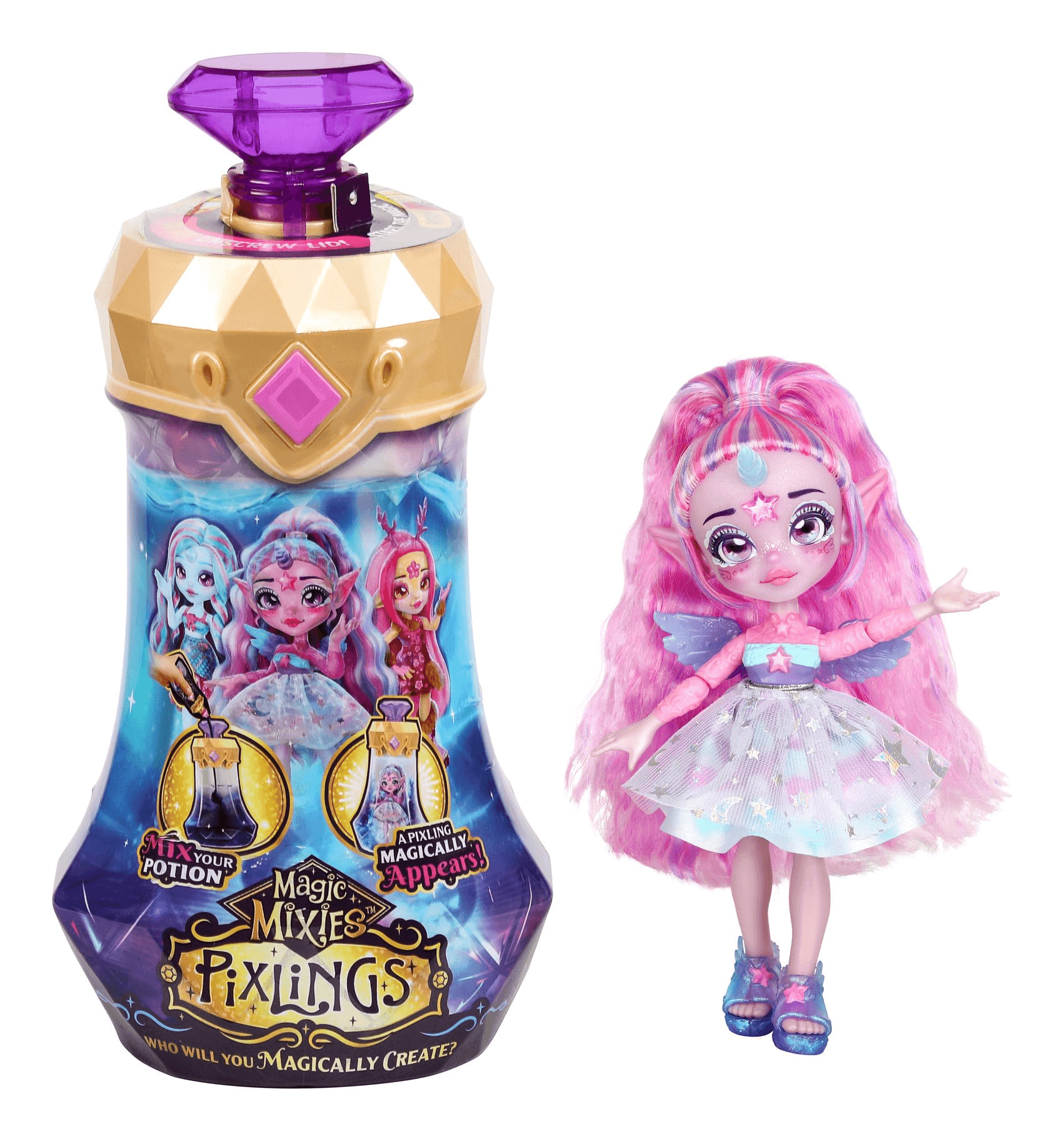 Magic Mixies - Pixlings Doll Purple The Moose Group