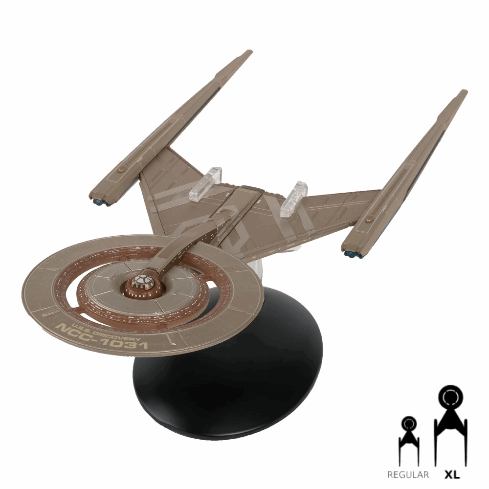 #21 U.S.S. Discovery NCC-1031 XL EDITION Diecast Model Ship (Eaglemoss / Star Trek) Real Merch