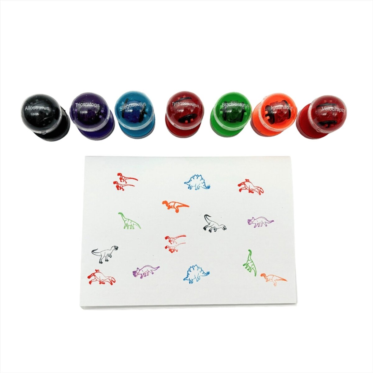 Double Sided Self Inking Dinosaur Stamper with Roller (single) - The Imagination Shop