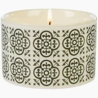 Fired Earth - Ceramic Black Tea & Jasmine Medium Scented Candle Fired Earth