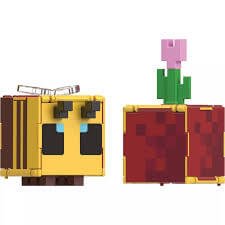 Minecraft Flippin Figs 2 in 1 Bee & Flowerpot Action Figure mojang