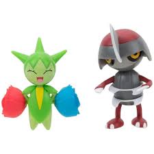 Pokémon Roselia & Pawniard Battle Figure Pack Jazwares