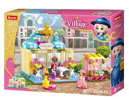 Sluban Girl's Dream Village Hairdressing Salon Building Brick Set Sluban