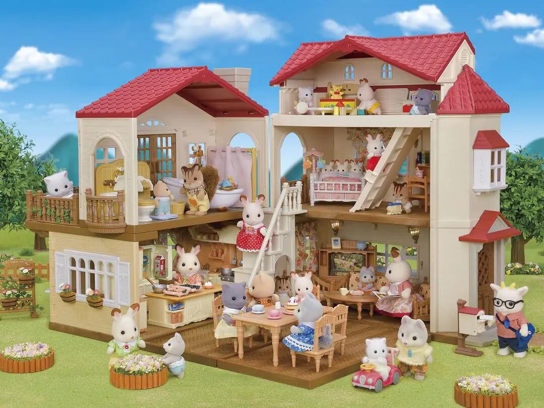 Sylvanian Families Red Roof Country Home Secret Attic Playroom Ages 3+ Curious Minds