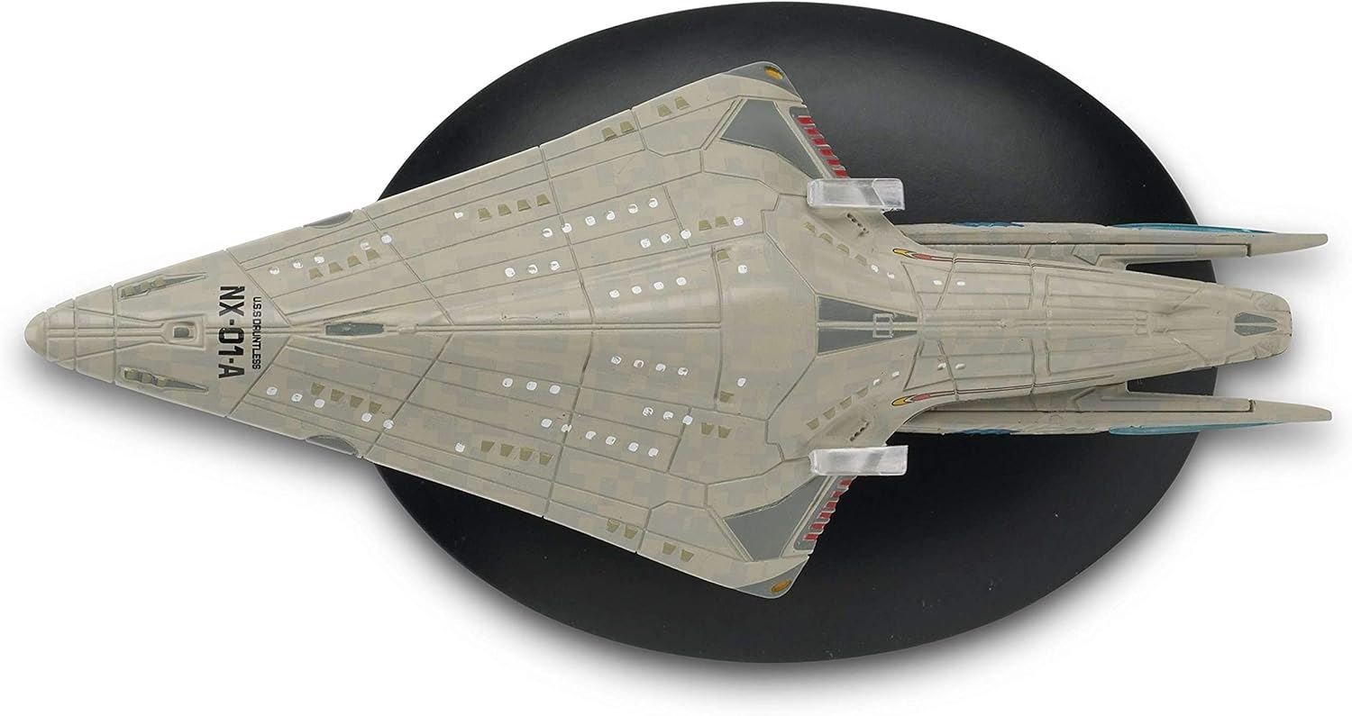 #17 U.S.S. Dauntless™ NX-01-A Model Die Cast Ship (Eaglemoss / Star Trek) Real Merch