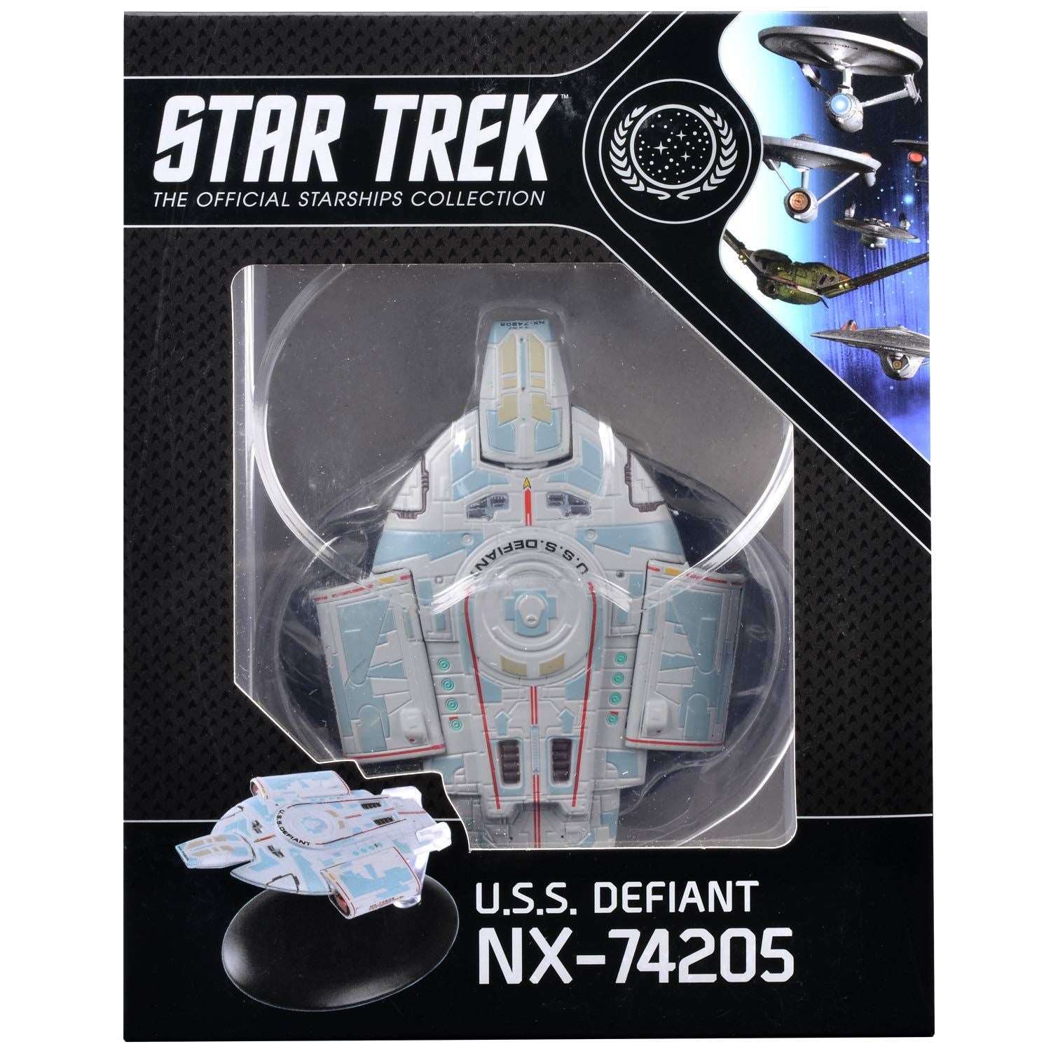 #07 U.S.S. Defiant NX-74205 (Defiant-class) Diecast Model Ship (Eaglemoss / Star Trek) Real Merch