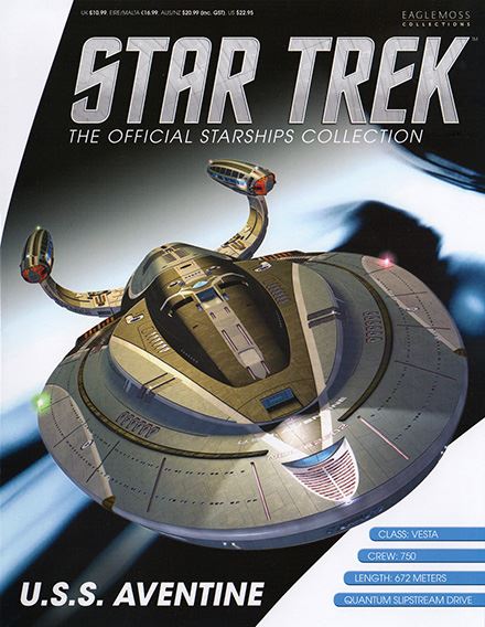 #06 U.S.S. Aventine NCC-82602 (Vesta class) Model Diecast Ship BONUS ISSUE NYCC EXCLUSIVE (Eaglemoss / Star Trek) Real Merch