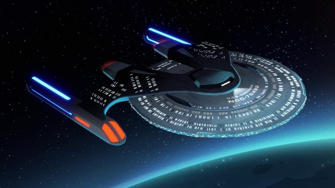 #02 U.S.S. Vancouver NCC-70492 Starship Ship Model Die Cast Starship STLEN602 Lower Decks (Eaglemoss / Star Trek) Real Merch