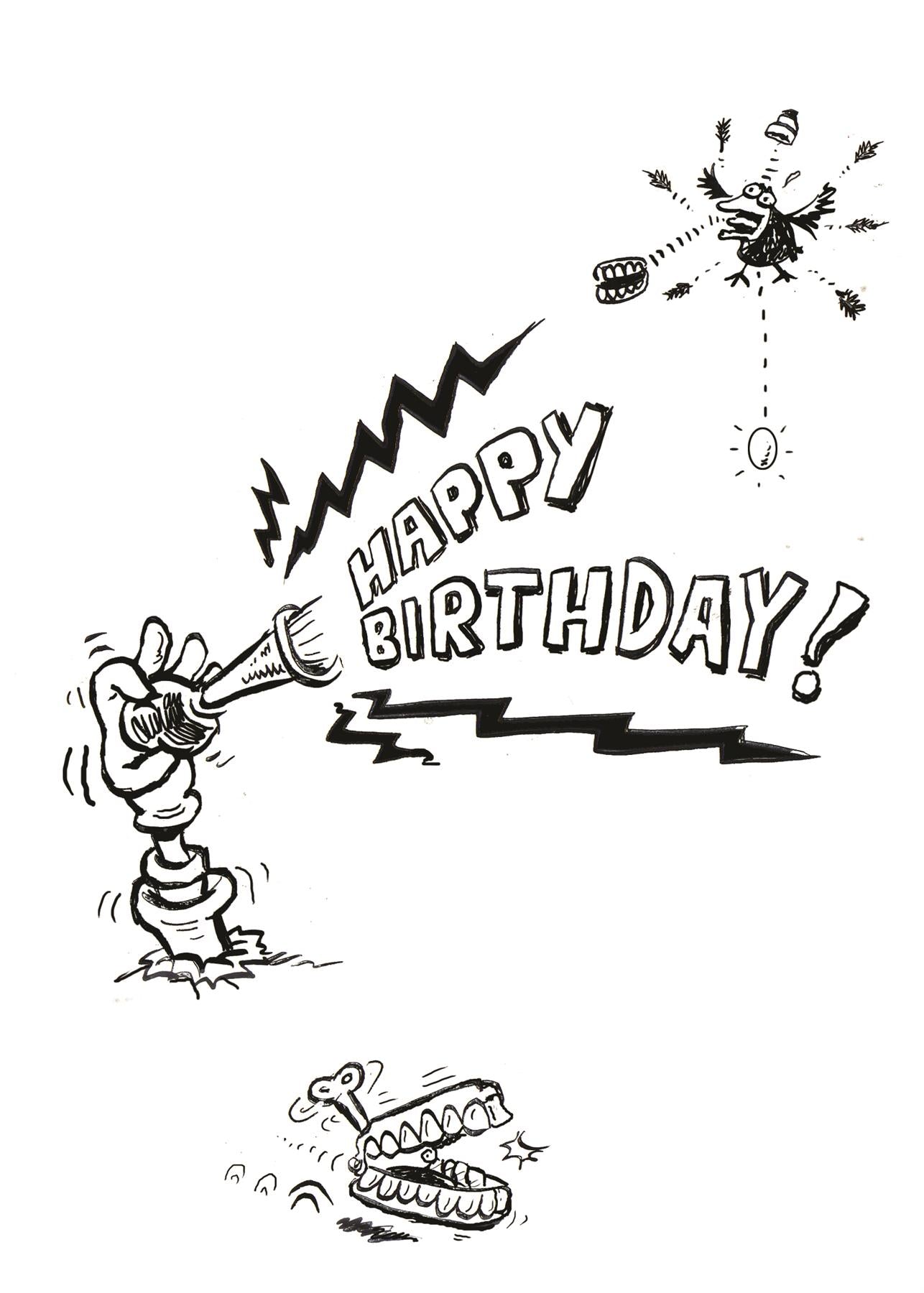 Clown in the Box Children's Birthday Card (105 x 148 mm) Curious Minds