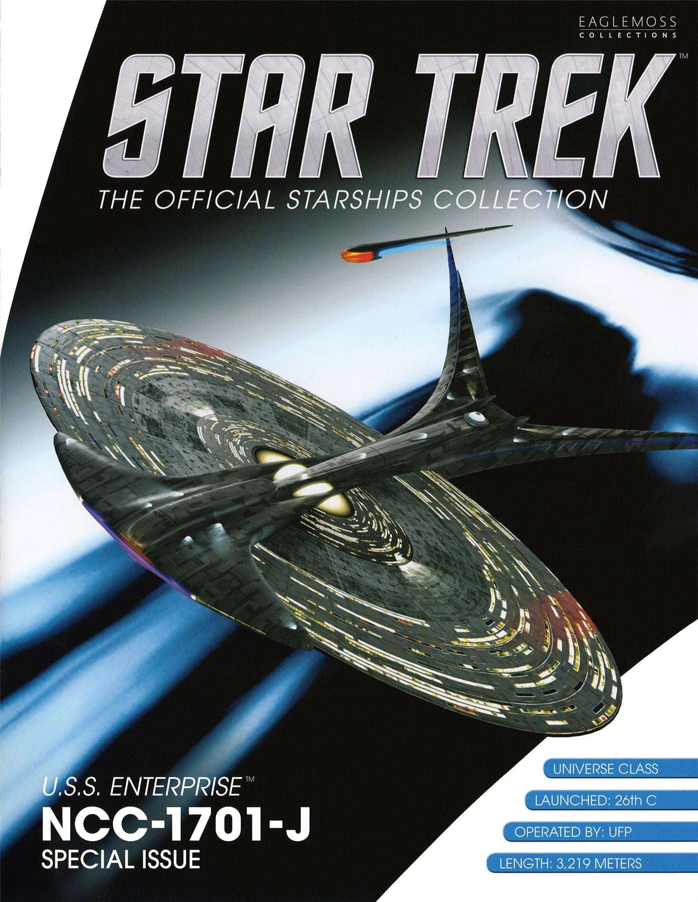 #19 U.S.S. Enterprise NCC-1701-J (Universe-class) XL EDITION Diecast Model Ship (Eaglemoss / Star Trek) Real Merch