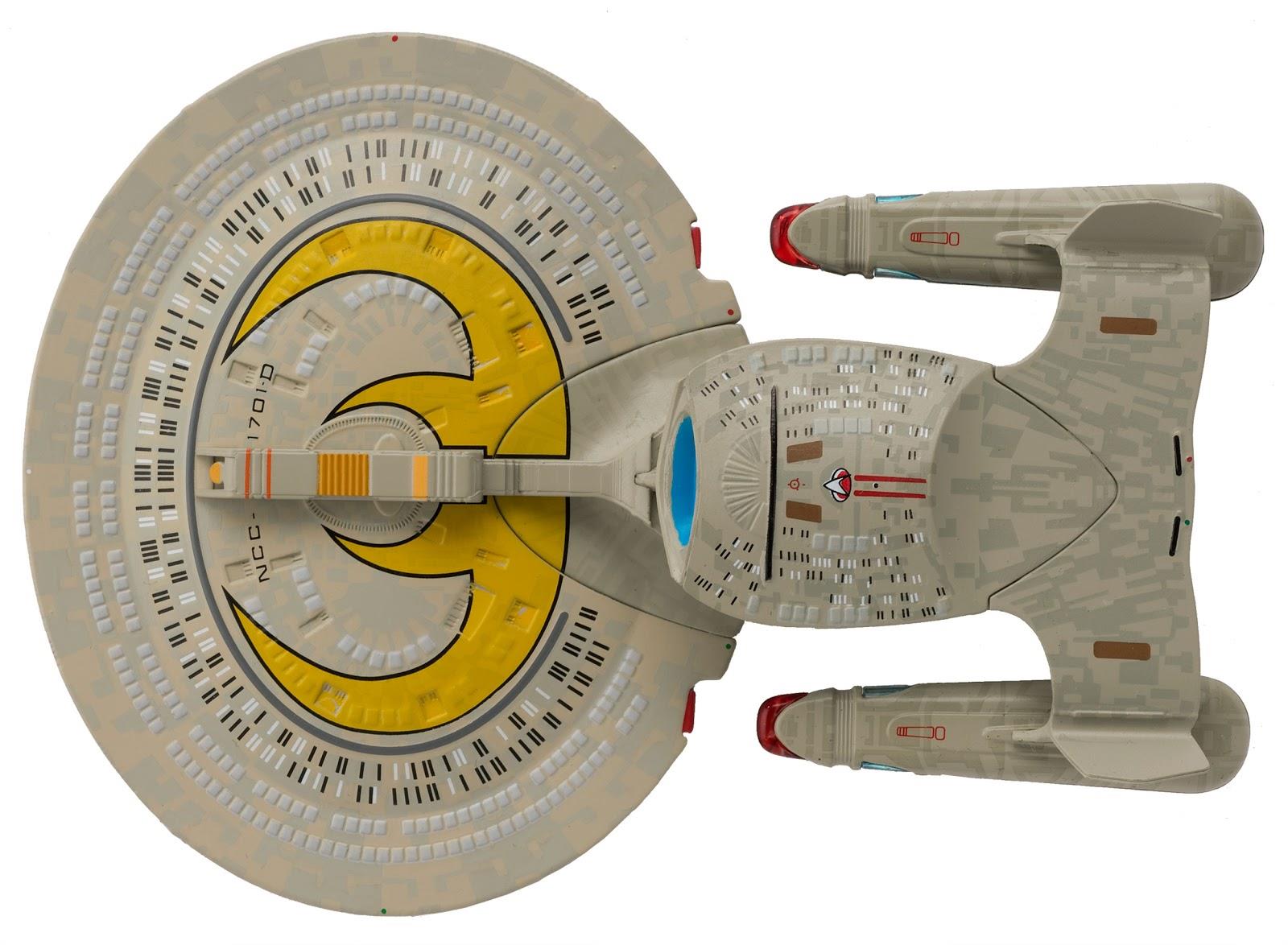 #17 I.S.S. Enterprise-D NCC-1701-D Mirror Universe (Paint Variant) Model Diecast Ship BONUS ISSUE (Eaglemoss / Star Trek) Real Merch
