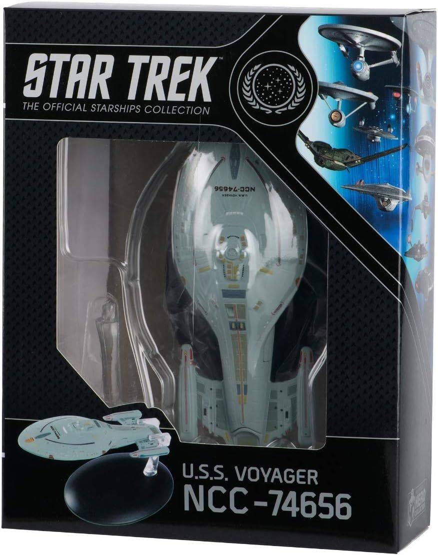 #06 U.S.S. Voyager NCC-74656 (Intrepid-class) Model Diecast Ship (Eaglemoss / Star Trek) Real Merch