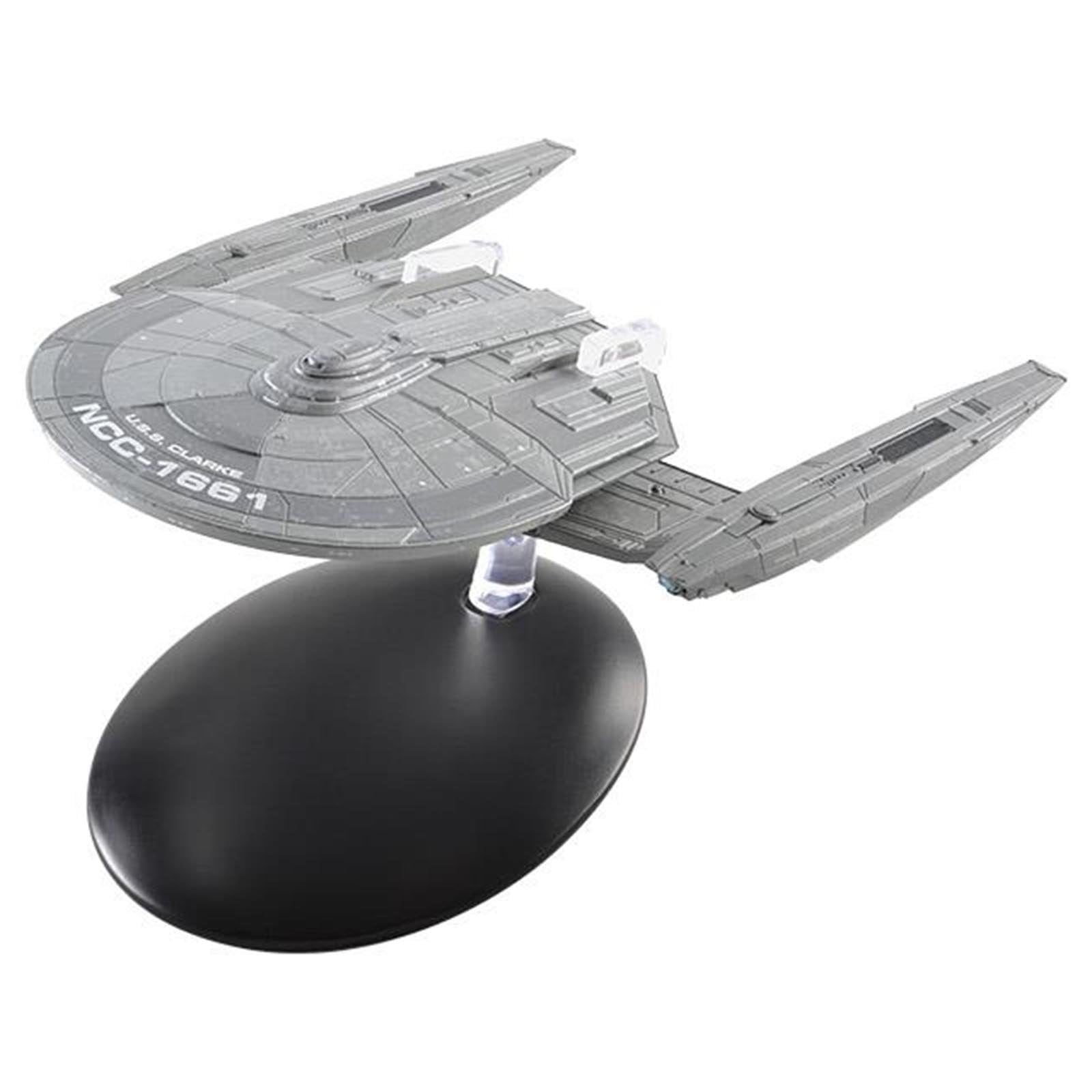 #09 U.S.S. Clarke NCC-1661 (Malachowski-class) Discovery Diecast Model Ship (Eaglemoss / Star Trek) Real Merch