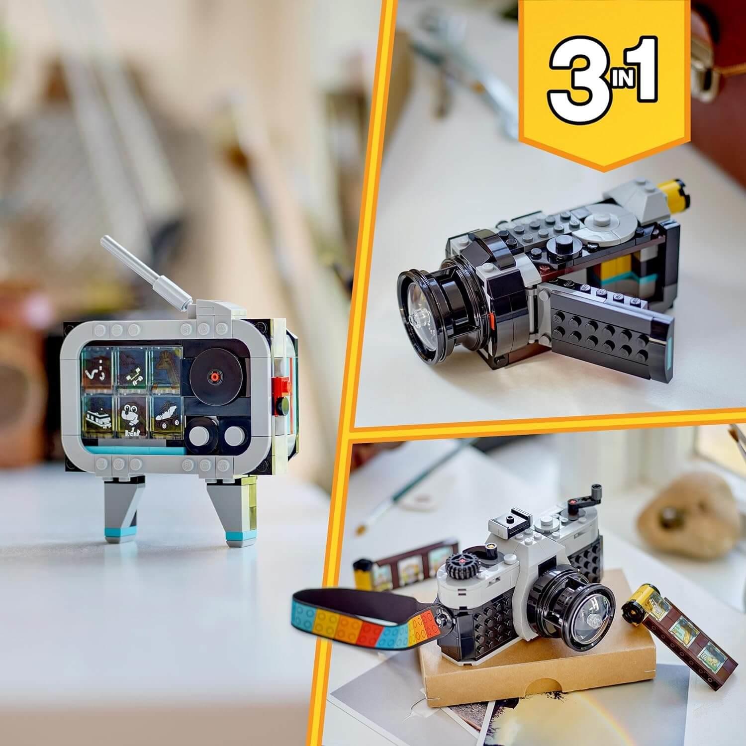 Lego Creator 3 in 1 31147 Retro Camera Buildable Toy for Ages 8 and Up Curious Minds