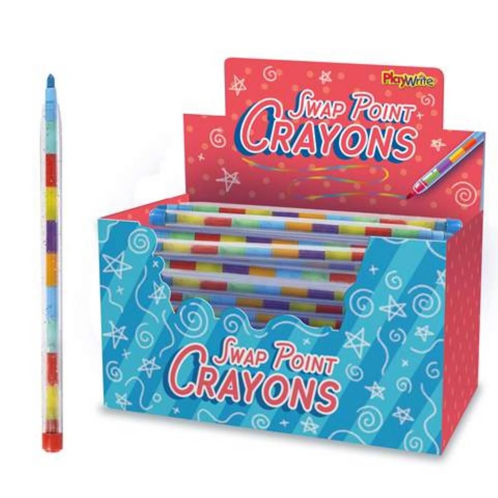 Children's Fun Swap Point Multicoloured Crayon Pencil Curious Minds