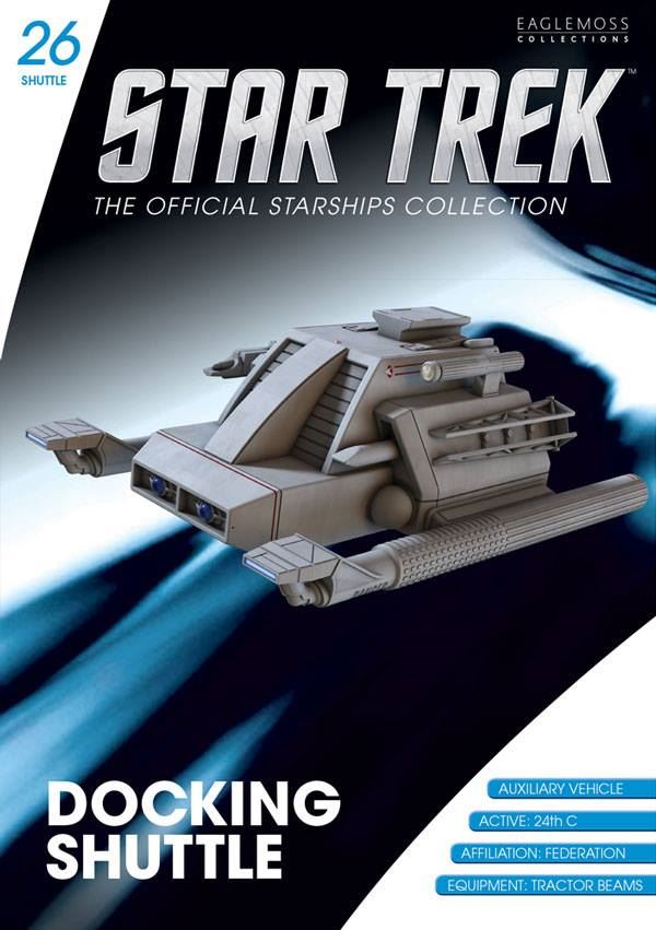 #26 Docking Shuttle Model Die Cast Shuttlecraft Ship (Eaglemoss / Star Trek) Real Merch