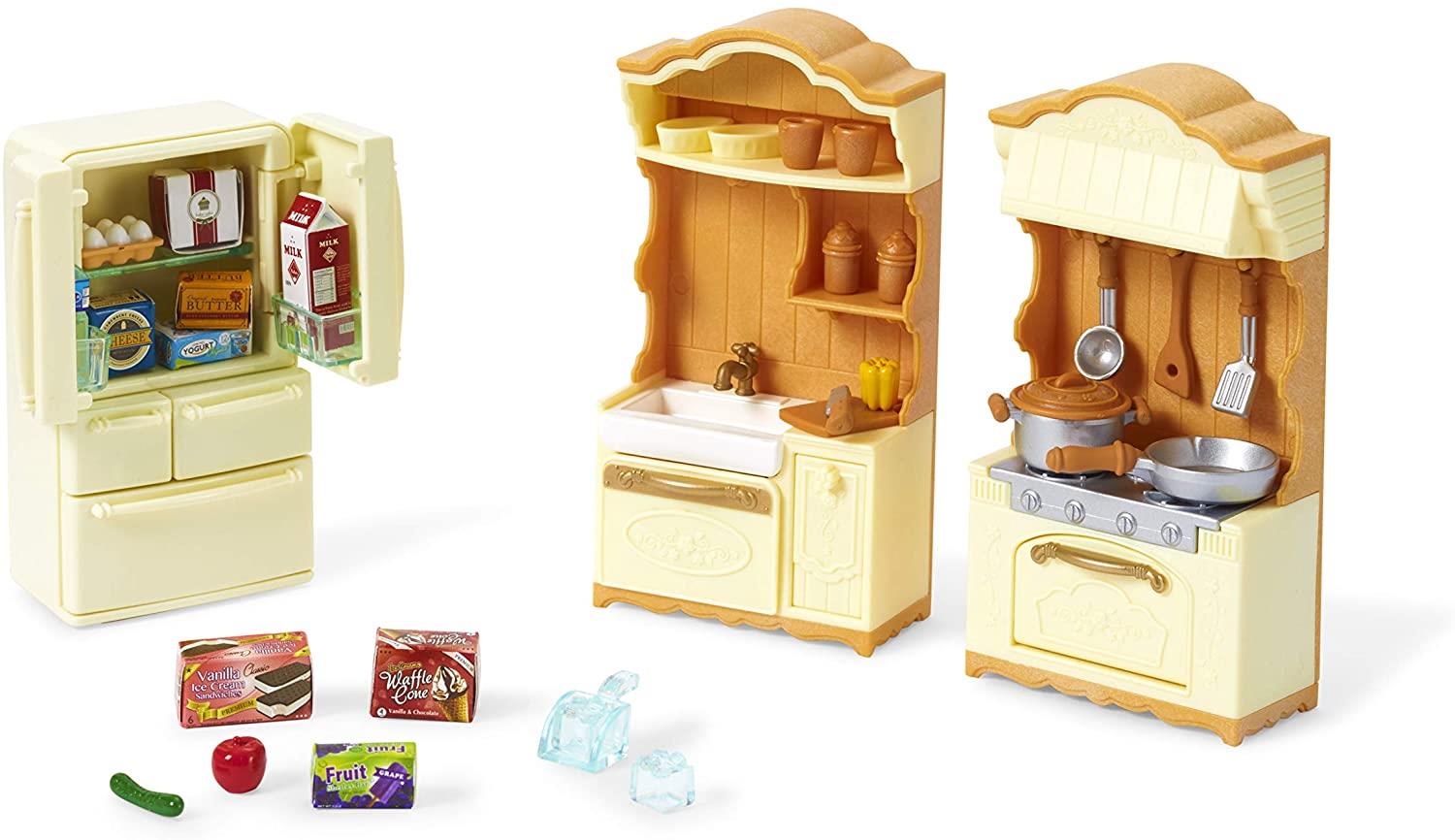 Sylvanian Families Kitchen Play Set Furniture Pack for Ages 3 and Up Curious Minds