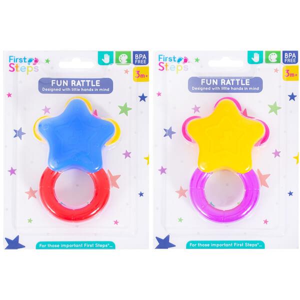 Baby's Fun and Colourful Star Shaped Sensory Rattle Toy Curious Minds