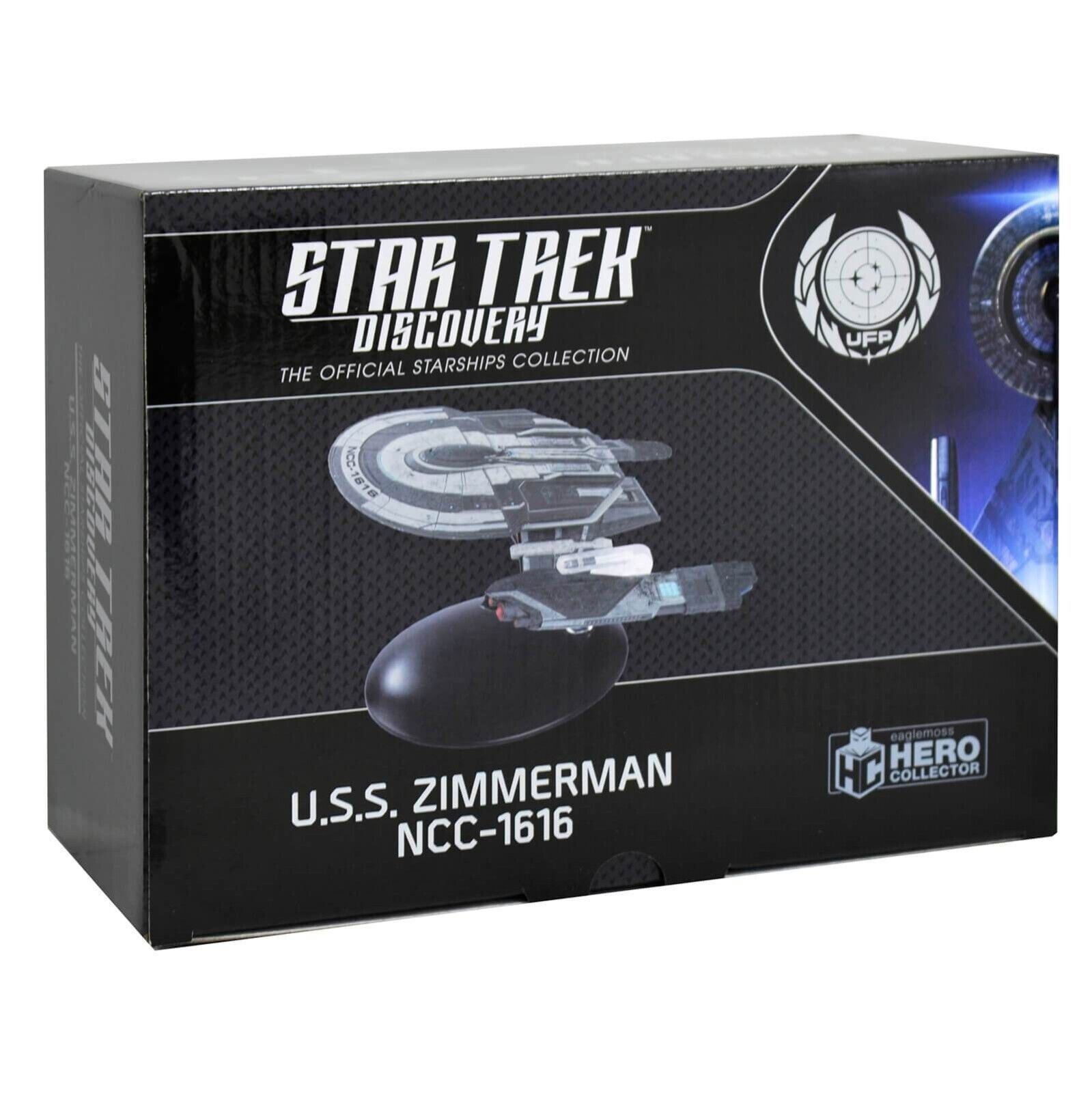 #27 U.S.S. Zimmerman NCC-1616 Starfleet Tug (Helios-class) Discovery Ships Model Diecast Federation Tug Ship (Eaglemoss / Star Trek) Real Merch