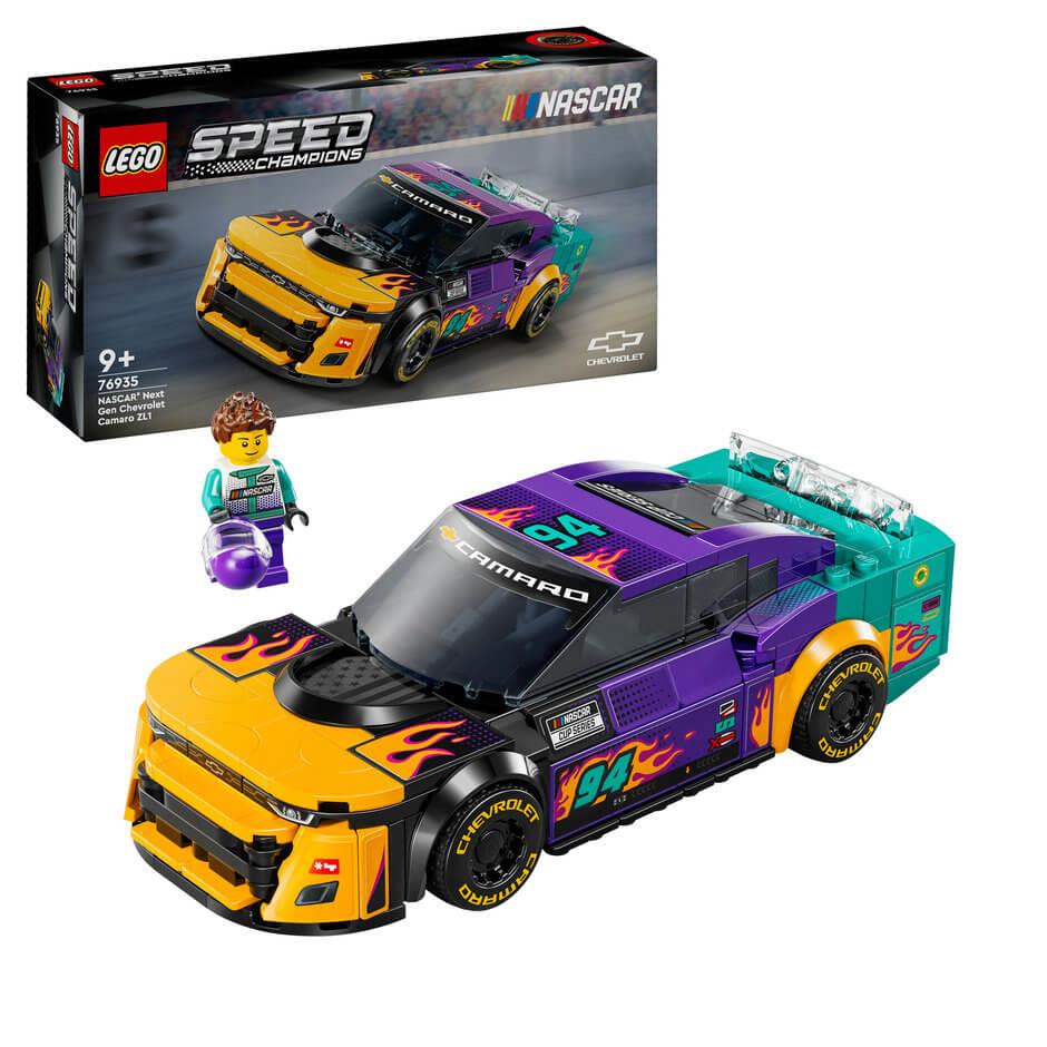 LEGO Speed Champions 76935 NASCAR Next Gen Chevrolet Camaro ZL1 Age 9+ Curious Minds