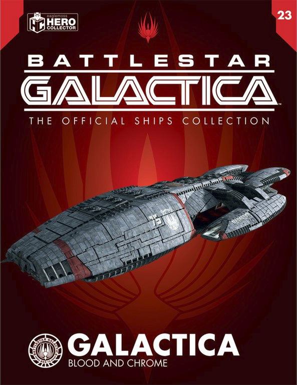 #23 Battlestar Galactica (Blood & Chrome) Model Diecast Ship (Eaglemoss / Battlestar Galactica) Real Merch