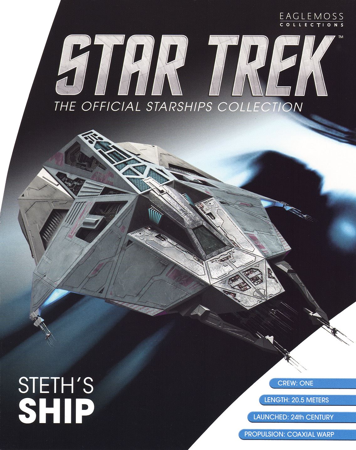 #30 Steth's Coaxial Ship Model Die Cast Starship BONUS ISSUE (Eaglemoss / Star Trek) Real Merch