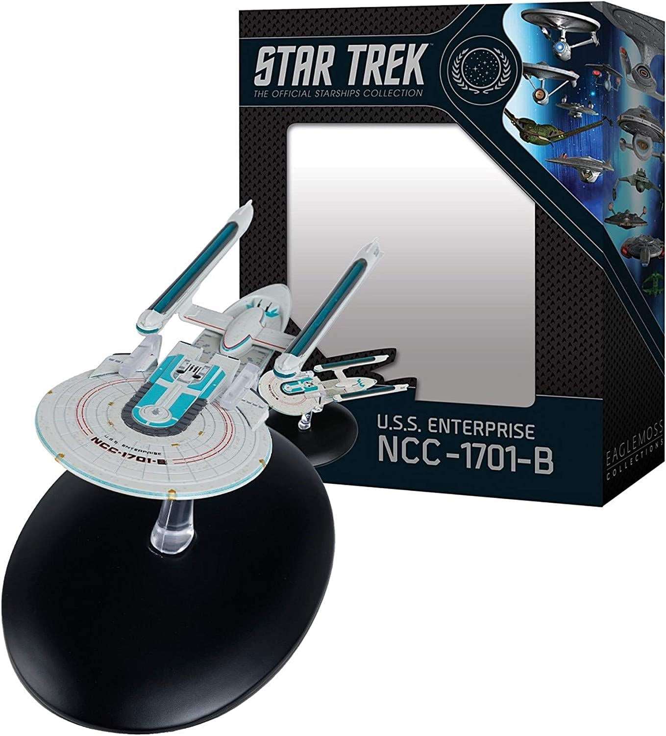 #09 U.S.S. Enterprise NCC-1701-B (Excelsior-class refit) Model Diecast Ship (Eaglemoss / Star Trek) Real Merch