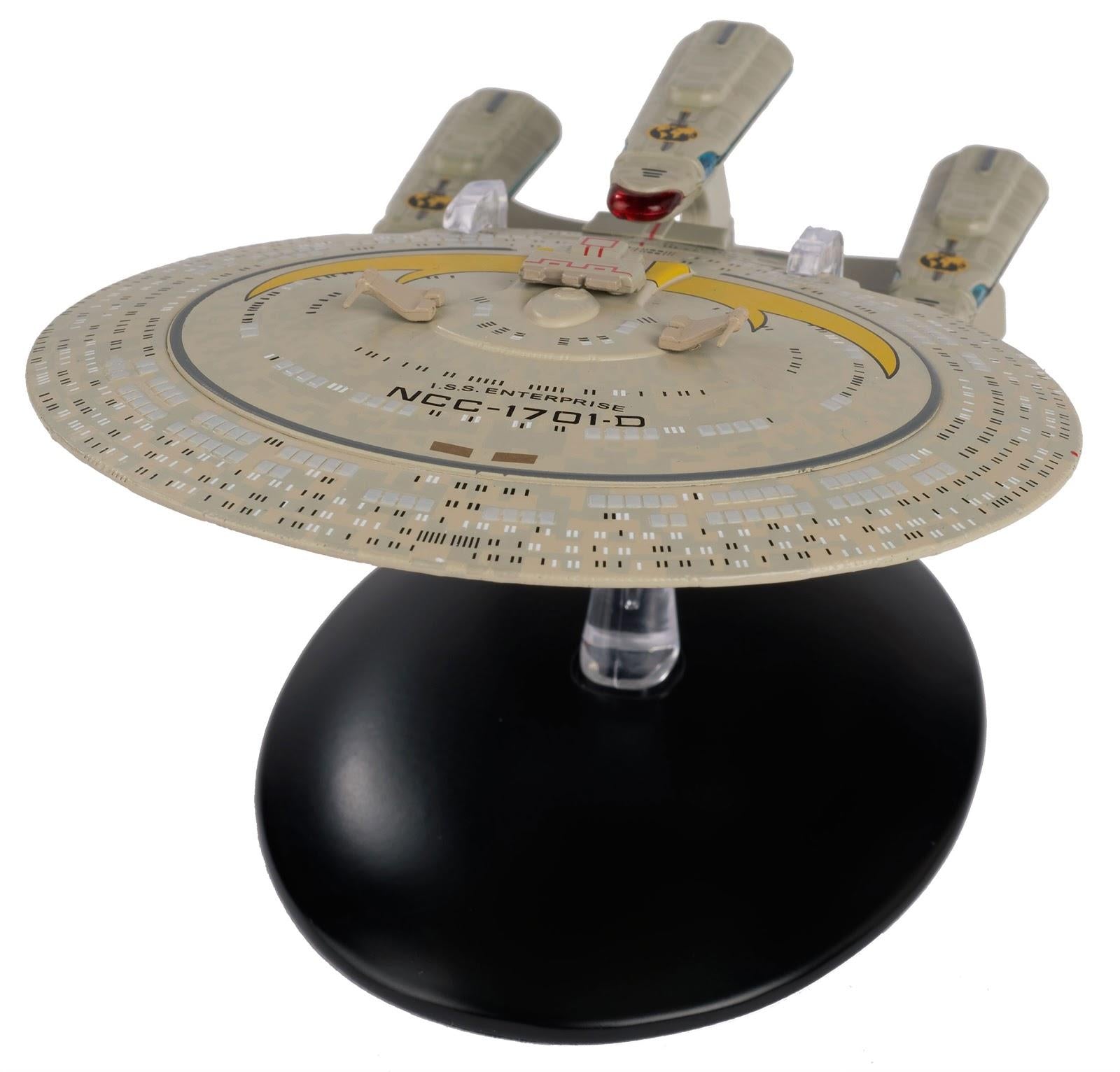 #17 I.S.S. Enterprise-D NCC-1701-D Mirror Universe (Paint Variant) Model Diecast Ship BONUS ISSUE (Eaglemoss / Star Trek) Real Merch